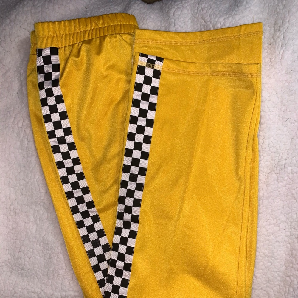 Vintage yellow checkered pants